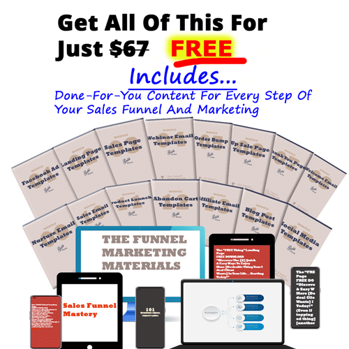 Funnel marketing materials
